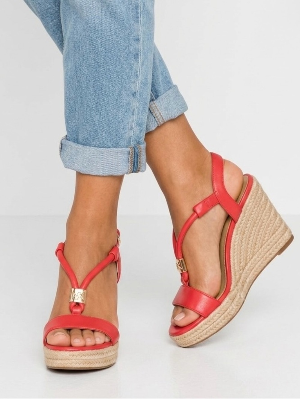 [Michael Kors] Bold Strappy Wedge Sandals